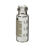 2.0ml Short-Cap Vial (clear) w/White Graduated Marking Spot, pk.1000